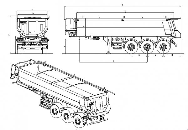 Самосвальный полуприцеп WIELTON NW 3 S 30 HP