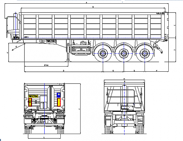 Полуприцеп самосвальный Wielton NW 3 S 35 PD