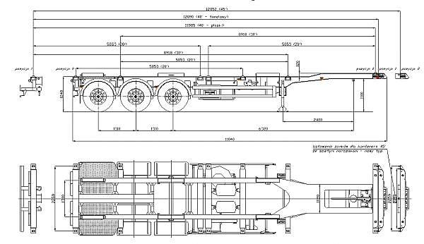 Полуприцепы контейнеровозы Wielton NS 3 P P45 R2